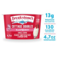 Breakstone's Cottage Doubles Lowfat Cottage Cheese & Raspberry Topping, 4.7 oz