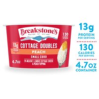 Breakstone's Peach Small Curd Cottage Doubles Cheese, 4.7 oz