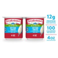 Breakstone's 2% Milkfat Lowfat Small Curd Cottage Cheese, 4 oz, 4 count