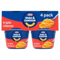 Kraft Mac & Cheese Triple Cheese Macaroni & Cheese Sauce Mix, 2.05 oz, 4 count
