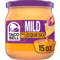 Taco Bell Mild Salsa Con Queso Mild Cheese Dip, 15 oz