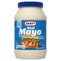 Kraft Creamy & Smooth Real Mayo Mayonnaise, 30 fl oz, 30 Fluid ounce