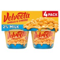 Velveeta Microwaveable Shell Pasta & Cheese Sauce, 2.19 oz, 4 count
