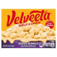 Velveeta Queso Blanco Shell Pasta & Cheese Sauce, 12 oz, 12 Ounce