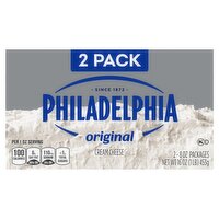 Philadelphia Original Cream Cheese, 8 oz, 2 count