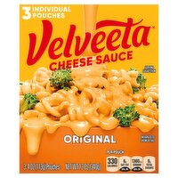 Velveeta Original Cheese Sauce, 4 oz, 3 count, 12 Ounce