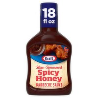 Kraft Slow Simmered Spicy Honey Barbecue Sauce, 18 oz