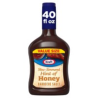 Kraft Hint of Honey Barbecue Sauce Value Size, 40 oz