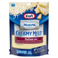 Kraft with a Touch of Philadelphia Italian Shredded Five Cheese, 8 oz