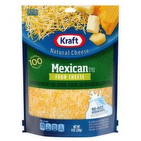 Kraft Mexican Style Natural Four Cheese, 8 oz