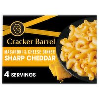 Cracker Barrel Sharp Cheddar Macaroni & Cheese Dinner, 14 oz