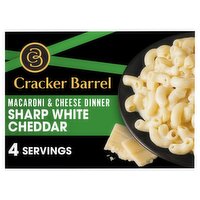 Cracker Barrel Sharp White Cheddar Macaroni & Cheese Dinner, 14 oz