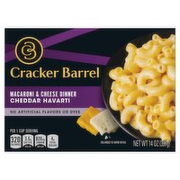 Cracker Barrel Cheddar Havarti Macaroni & Cheese Dinner, 14 oz