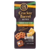 Cracker Barrel Vermont Sharp White & Gouda Bites with Mini Pretzels, 1.65 oz