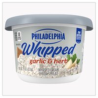 Philadelphia Garlic & Herb Whipped Cream Cheese Spread, 7.5 oz