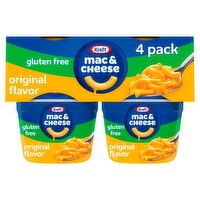  Kraft Mac & Cheese Original Flavor Pasta & Cheese Sauce Mix, 1.9 oz, 4 count