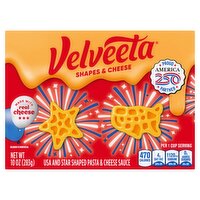 Velveeta USA and Star Shaped Pasta & Cheese Sauce, 10 oz