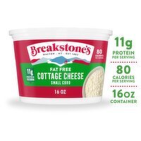 Breakstone's Fat Free Small Curd Cottage Cheese, 16 oz, 16 Ounce