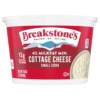 Breakstone's 4% Milkfat Min. Small Curd Cottage Cheese, 16 oz, 16 Ounce