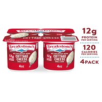 Breakstone's 4% Milkfat Min. Small Curd Cottage Cheese, 4 oz, 4 count