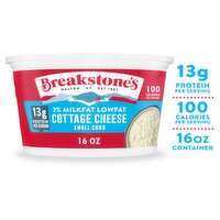 Breakstone's 2% Milkfat Lowfat Small Curd Cottage Cheese, 16 oz, 16 Ounce