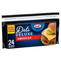 Kraft Deli Deluxe American Cheese Slices, 24 count, 16 oz