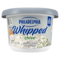 Philadelphia Chive Whipped Cream Cheese Spread, 7.5 oz, 7.5 Ounce