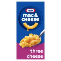 Kraft Mac & Cheese Three Cheese Pasta Shells, 7.25 oz
