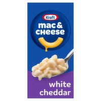 Kraft Mac & Cheese White Cheddar Pasta Shells Pasta & Cheese Sauce Mix, 7.3 oz