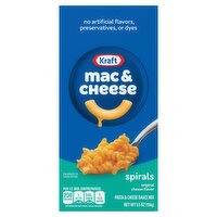 Kraft Original Cheese Flavor Spirals Pasta & Cheese Sauce Mix, 5.5 oz