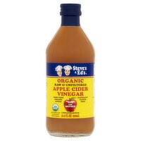 Steve's & Ed's Organic Raw & Unfiltered Apple Cider Vinegar, 16.9 fl oz, 16.9 Fluid ounce