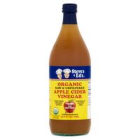 Steve's & Ed's Organic Raw & Unfiltered Apple Cider Vinegar, 33.8 fl oz, 33.8 Fluid ounce