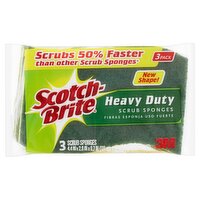 Scotch-Brite® Heavy Duty Scrub Sponge, 3/Pack