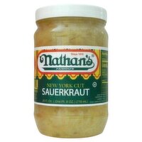 Nathan's Famous New York Cut Sauerkraut, 24 fl oz