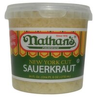 Nathan's Famous New York Cut Sauerkraut, 24 fl oz