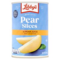 Libby's Bartlett Pear Slices in Pear Juice from Concentrate, 15 oz