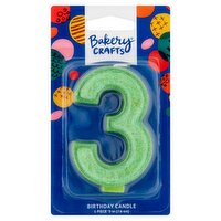 Bakery Crafts 3in 3 Birthday Candle