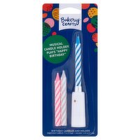 Bakery Crafts Musical Birthday Candles and Holder