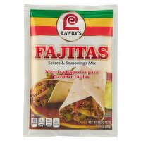 Lawry's Fajitas Spices & Seasonings Mix, 1.27 oz, 1.27 Ounce