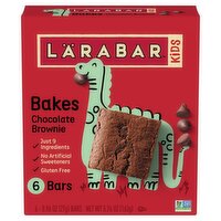 Lärabar Kids Bakes Chocolate Brownie Bars, 0.96 oz, 6 count