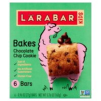 Lärabar Kids Bakes Chocolate Chip Cookie Bars, 0.96 oz, 6 count