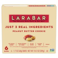 Lärabar Peanut Butter Cookie Bars, 1.7 oz, 6 count