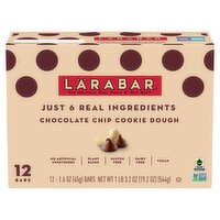 Lärabar Chocolate Chip Cookie Dough Bars, 1.6 oz, 12 count