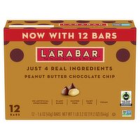 Lärabar Peanut Butter Chocolate Chip Bars, 1.6 oz, 12 count