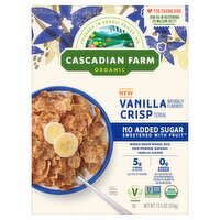 Cascadian Farm Organic No Added Sugar Vanilla Crisp, 12.5 oz