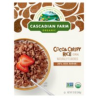 Cascadian Farm Organic Cocoa Crispy Rice Cereal, 12 oz