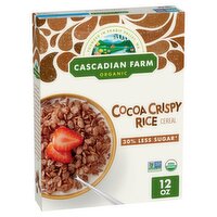 Cascadian Farm Organic Cocoa Crispy Rice Cereal, 12 oz