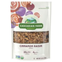 Cascadian Farm Organic Cinnamon Raisin Granola, 11 oz