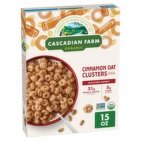 Cascadian Farm Organic Cinnamon Oat Clusters Cereal, 15 oz
