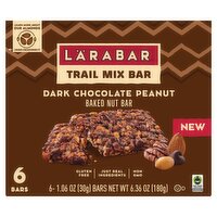 Lärabar Dark Chocolate Peanut Baked Nut Trail Mix Bar, 1.06 oz, 6 count